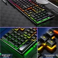 thumbnail image 4 of USB Wired Gaming Keyboard RGB Colorful Light Waterproof Mechanical Keyboard 104-Key USB Wired Game Keyboard for Computer Video Game White, 4 of 8