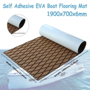Boat Flooring EVA Foam Boat Decking Marine Mat Non-Slip Self-Adhesive Flooring Sheet for Motorboat Kayak Surfboard Garden Swimming Pools, 74.8" x 27.6"