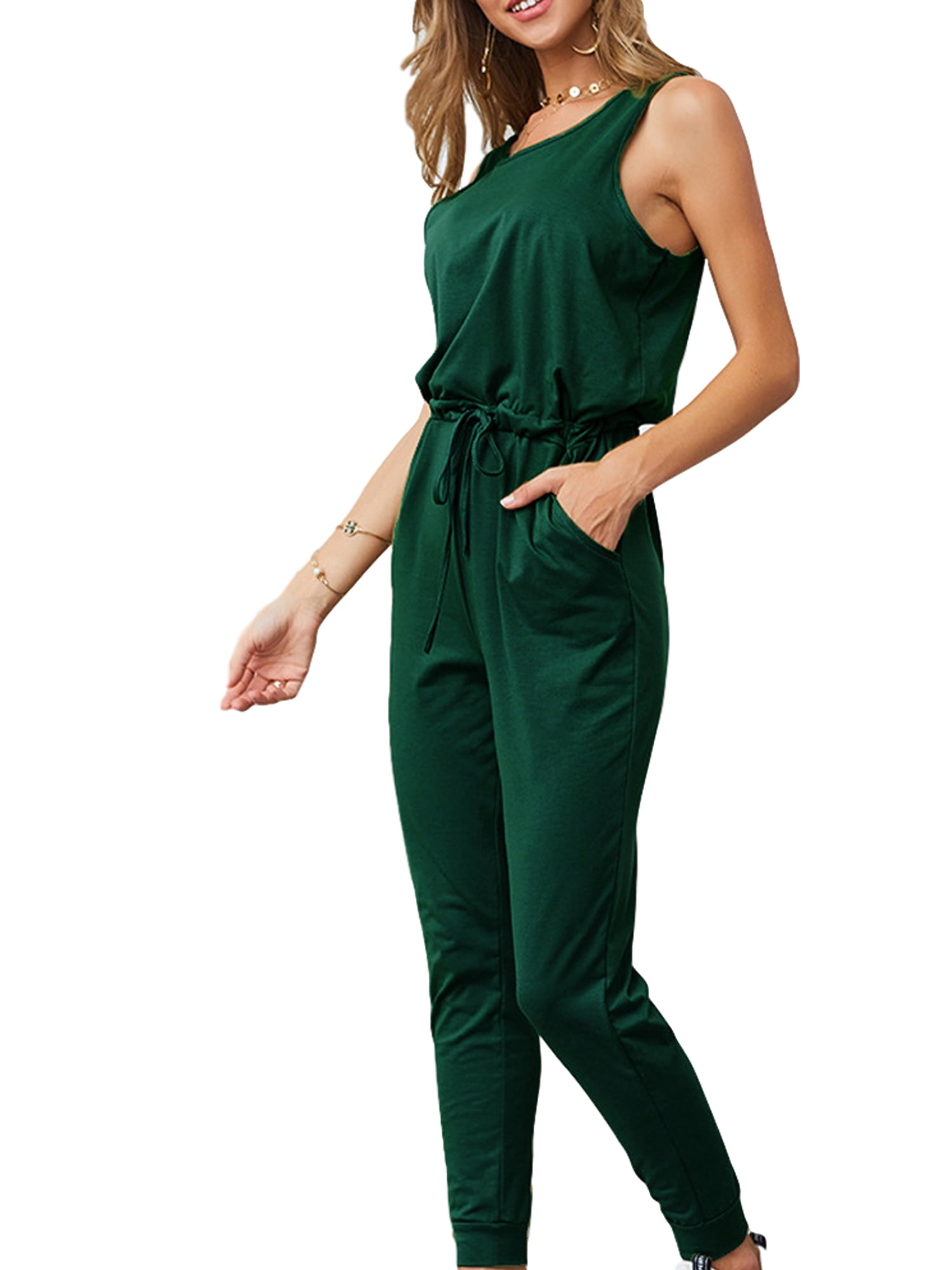 deep green jumpsuit