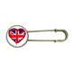 thumbnail image 1 of Broche de Metal antiguo Unbranded con Patrón de corazon Reino Unido, 1 of 3