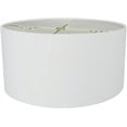 thumbnail image 2 of 16x16x9 Hardback Shallow Drum Lampshade Light Oatmeal Linen Fabric, 2 of 5