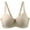 Beige, variant on Underwire Bras For Woman Daily Comfort Bra Adjust Strap Full Cup Bras Black 85C
