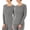 Smoke Heather/Smoke Heather, variant on Women's 2-Pack Micro Waffle Thermal Crew Top, Black/Black, 3X