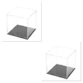 thumbnail image 2 of Kearding Vitrina Caja de encimera Protección a prueba de polvo Cuadrado transparente Simple Autoensamblaje Juguete Coleccionables Modelo Coches Type2 NO2, 2 of 6
