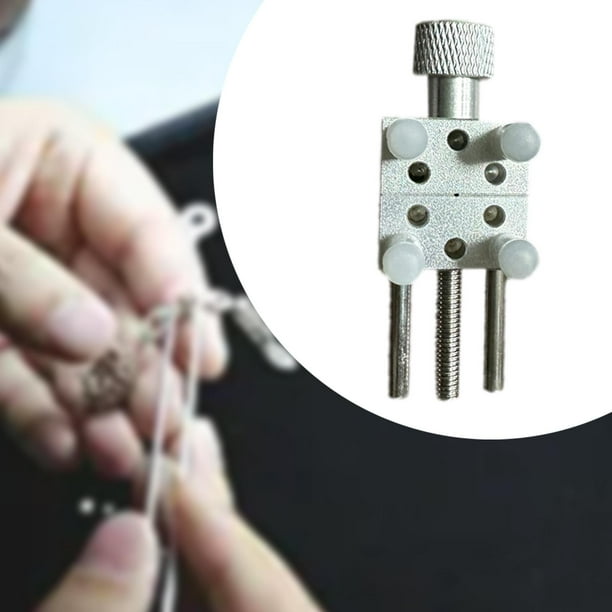 Mini tornillo de banco de reparación de relojes, abrazadera de mesa pequeña profesional, soporte de reloj para manualidades de fabricación de modelos, Sin base