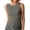 Grey, variant on Going Out Tops for Women Womens Solid Color Round Neck Sleeveless Ribbed T Shirt Basic Layering Top 3xl Top Bike Tops for Women Sports Top Women Lace Tops Long Top Women