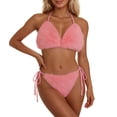 thumbnail image 1 of Beachwear Set for Summer Leisure with Sleek Strapless Solid Design and Versatile Two-Piece Bikini Ensemble, 1 of 4