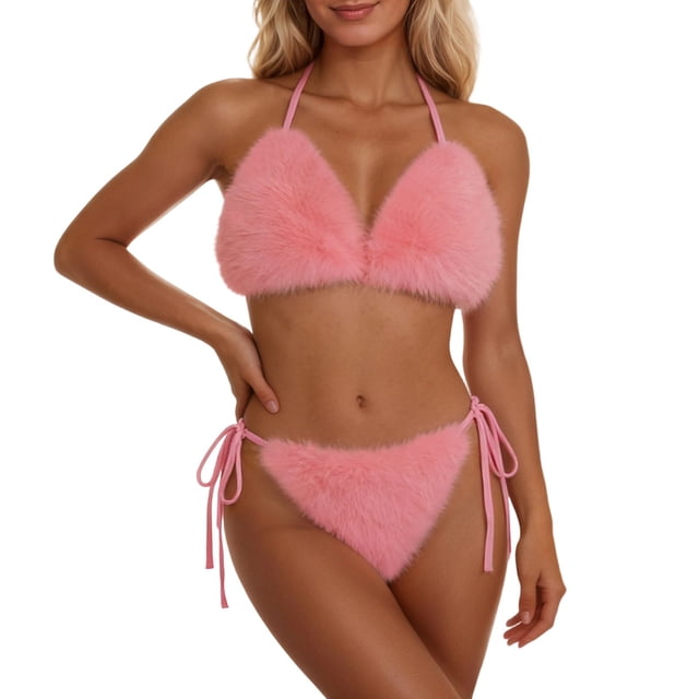 Beachwear Set for Summer Leisure with Sleek Strapless Solid Design and Versatile Two-Piece Bikini Ensemble