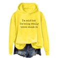 thumbnail image 4 of XIAOCHA Mens Letter Print Hoodie Loose Fit Fall Daily Long Sleeve Hooded Sweatshirts, 4 of 4