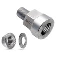 thumbnail image 1 of Universal Bicycle Trailer Axle Adapter Heavy Duty Stainless Steel Coupler with Anti-Lock Design for, 1 of 5