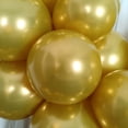 thumbnail image 5 of Globos de oro de metal de cromo de 12 pulgadas y 50 paquetes de globos de látex KIRIKOU de espesor para la decoración de globos de helio en la fiesta de Navidad de graduación de bodas de cumpleaños, 5 of 5