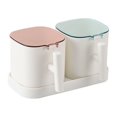 thumbnail image 2 of Condiment Jars Salt Spice Containers Seasoning Storage Boxes Set with Spoons, 2 of 10