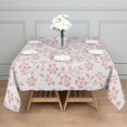 thumbnail image 5 of Floral 60" Square Waterproof Tablecloth, Floral Print Polyester Table Cover, 5 of 6