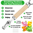 thumbnail image 2 of Breathing Necklace to Replace Bad Habit with 4 Packs Flavor Refillable Pods, Habit Support Necklace for Stress Relief Sensory Fidget for Adults, 2 of 7
