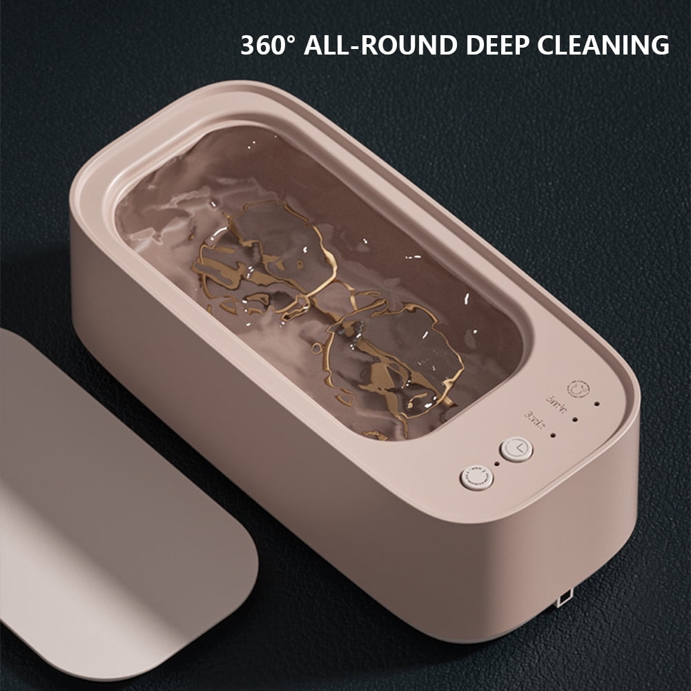 Ultrasonic Cleaners with 500ML Sink Cleaning Machine for Cleaning (Pink) Home Appliances