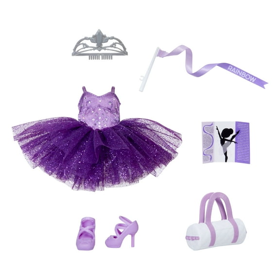 Rainbow High Fashion Pack, Pep Rally includes 1 Full Ballet Outfit, Shoes, Jewelry and Play Accessories. Mix & Match with other packs to Create Tons of Fun Looks. Kids Toy Gift Ages 4-12 Years