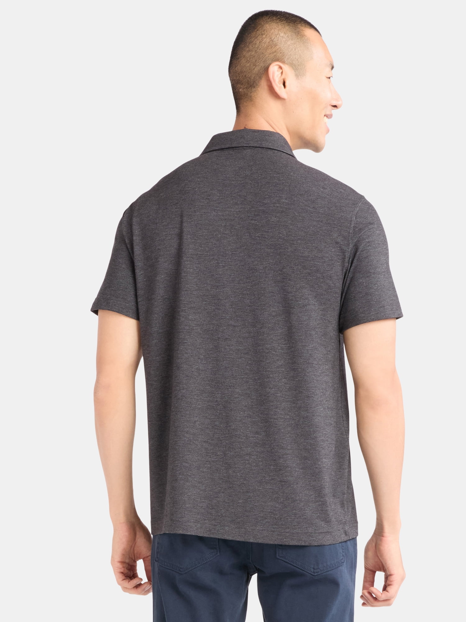 George Men's & Big Men's Poly Polo with Short Sleeves, Sizes S-3XL