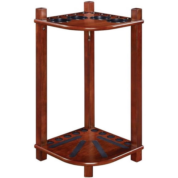 RAM Game Room FCR2 ET 16 x 16 x 24 in. Floor Cue Rack with Square Leg, English Tudor