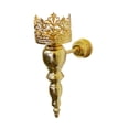 thumbnail image 1 of Candelabro de pared, candelabro de pared, candelabro de hierro montado en la pared, decorativo para chimenea, dormitorio, velas ligeras de té Oro, 1 of 9