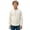 00&Beige1491, variant on Kiijoy Boys Long Sleeve Neck Shirt Kids Solid Lightweight Pocket Shirt, Sizes 5-14