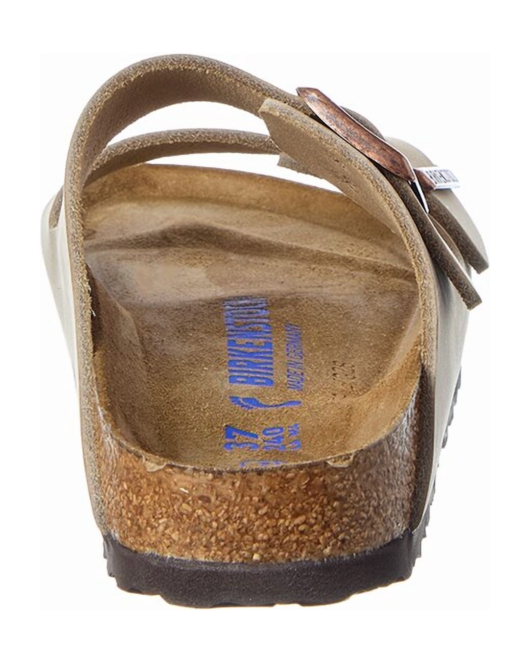 Birkenstock Women's Arizona Soft Footbed Oiled Nubuck Leather Narrow Sandal, 35