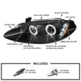 thumbnail image 3 of Spec-D Tuning Black LED Dual Halo Projector Headlights Compatible with 1998-2004 Dodge Intrepid, Left + Right Pair Headlamps Assembly, 3 of 5