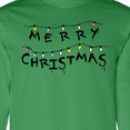 thumbnail image 4 of Inktastic Merry Christmas with Strange Lights Long Sleeve T-Shirt, 4 of 5