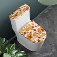 thumbnail image 2 of HELLHERO Maple Leaf Bathroom Toilet Lid Cover Set & 2 Piece Set Toilet Seat Covers Set & Stretch for Bathroom, 2 of 5
