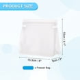 thumbnail image 2 of Uxcell Sac de Congélation Réutilisable 6"x2"x4.1", 2 Pcs Sacs de Stockage Alimentaire Étanches avec Fermeture Éclair pour Réfrigérateur Collation Légumes Fruits Glace pour une Fraîcheur Durable, Transparent, 2 of 7