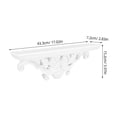 thumbnail image 2 of Masteelf Vintage Wall Shelf European Style Wall Mount Resin Shelf Vintage Shelf Wall Decoration Rack Picture Shelf Floating Shelf Storage Shelf, 2 of 8