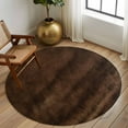 thumbnail image 2 of Round Rugs 8 Ft, Rustic Wood Non Slip Area Rugs for Kitchen Bedroom Entryway, Brown Wooden Planks Farmhouse Vintage Washable Carpet Runner Rug Floor Mats for Bedroom Home Decor, 2 of 8