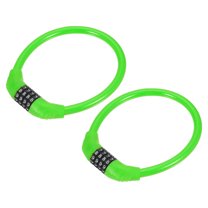 Uxcell Bike Lock Cable, Resettable Combination Security Cable Lock Self Coiling Cable Lock Bike Bicycle Lock Combination Lock Green