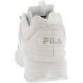 thumbnail image 3 of Fila Women's Disruptor Ii Premium Repeat White/White/White Ankle-High Walking - 11M, 3 of 5