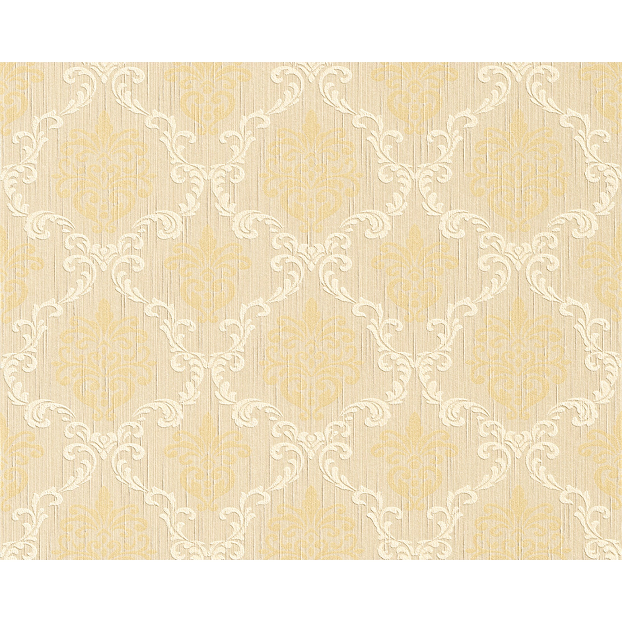 Tessuto Baroque Fabric Beige Wallpaper Roll Wall Decor Accent