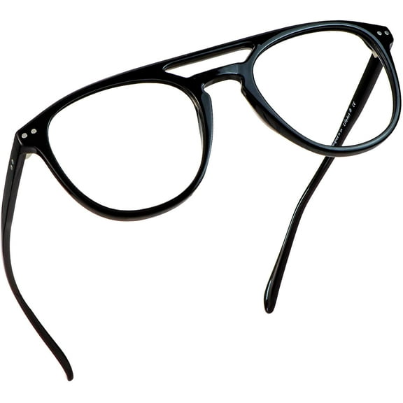 LifeArt Blue Light Blocking Glasses, Anti Eyestrain, Computer Reading Glasses, Gaming Glasses, TV Glasses for Women Men, Anti Glare (Black, 1.00 Magnification)