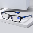thumbnail image 1 of Gafas de presbicia, gafas de presbicia deportivas con marco de dos colores y anti luz azul, gafas de presbicia con marco negro y rojo, gafas de presbicia para hombres y mujeres, gafas claras, 1 of 5