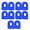 Blue, variant on RISK 5 Pairs Silicone Mountain Bike Crank Cover Road Bicycle Crankset Protective Case Cycling Accessory Blue