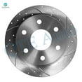thumbnail image 3 of Rear 325mm Drilled Slotted Brake Disc Rotors For 2003-2005 Chevrolet Astro, 3 of 6