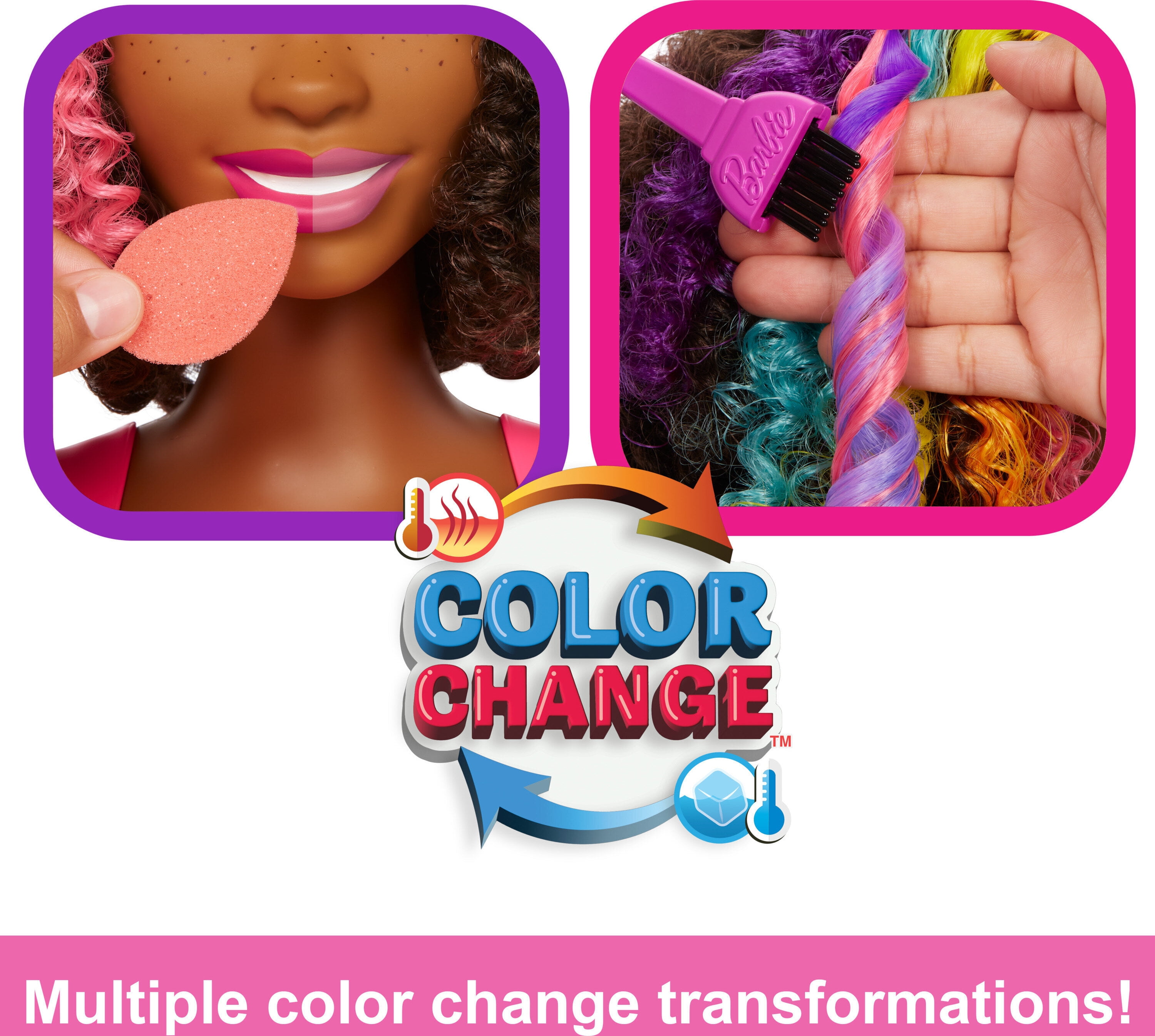 Barbie deluxe best sale styling head curly