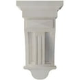 thumbnail image 3 of Ekena Millwork 5 1/2"W x 5 1/2"D x 10"H Raised Fluting Wood Vintage Decor Corbel, Chalk Dust White, 3 of 6