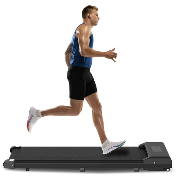 Home Fitness Code Treadmill, Under Desk Treadmill, Ultra Quiet with Remote Control, Walking Jogging for Home/Office Use (Black)