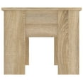 thumbnail image 2 of vidaXL Coffee Table Sonoma Oak 79x49x41 cm Engineered Wood, 2 of 5