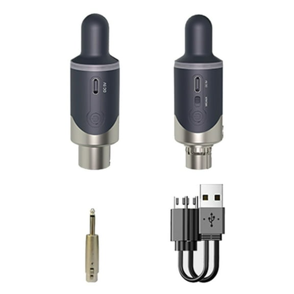 UHF Wireless XLR Transmitter & Receiver: Rechargeable Mic Adapter for All by YFind