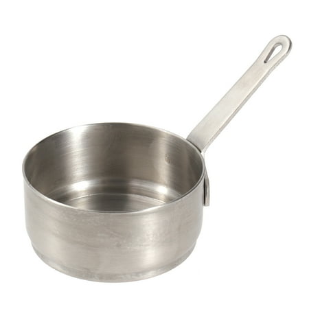 

1pc Mini Heating Pot Stainless Steel Soup Pot Milk Butter Sauce Pan with Handle (Size L)