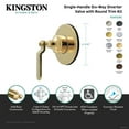 thumbnail image 4 of Kingston Brass KS4031KL Whitaker Single-Handle Six-Way Diverter Valve with Round Trim Kit in Polished Chrome, 4 of 5