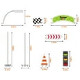thumbnail image 3 of PicassoTiles Magnetic Race Track Expansion Set for Kids – 18PCS STEM Construction Building Blocks Add-On Toy with Racing Ramp, 3 of 9