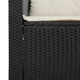 thumbnail image 5 of vidaXL 3 Piece Garden Sofa Set with Cushions Black Poly Rattan, 5 of 5