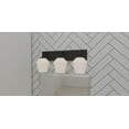 thumbnail image 4 of Quoizel Nielson 3-Light Matte Black Bath Light, 4 of 7