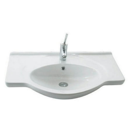 0.75 Bath Sink - WS Bath Collections Etol 075 Wall Mount Bathroom Sink