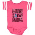 thumbnail image 3 of Inktastic ALS Awareness Strength Courage Support Boys or Girls Baby Bodysuit, 3 of 5